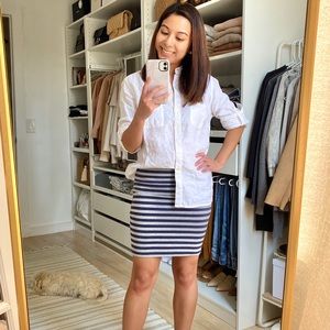 F21 Striped Mini Skirt
